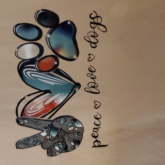 Peace Love Dogs Tank size 2XL - Picture 2 of 4